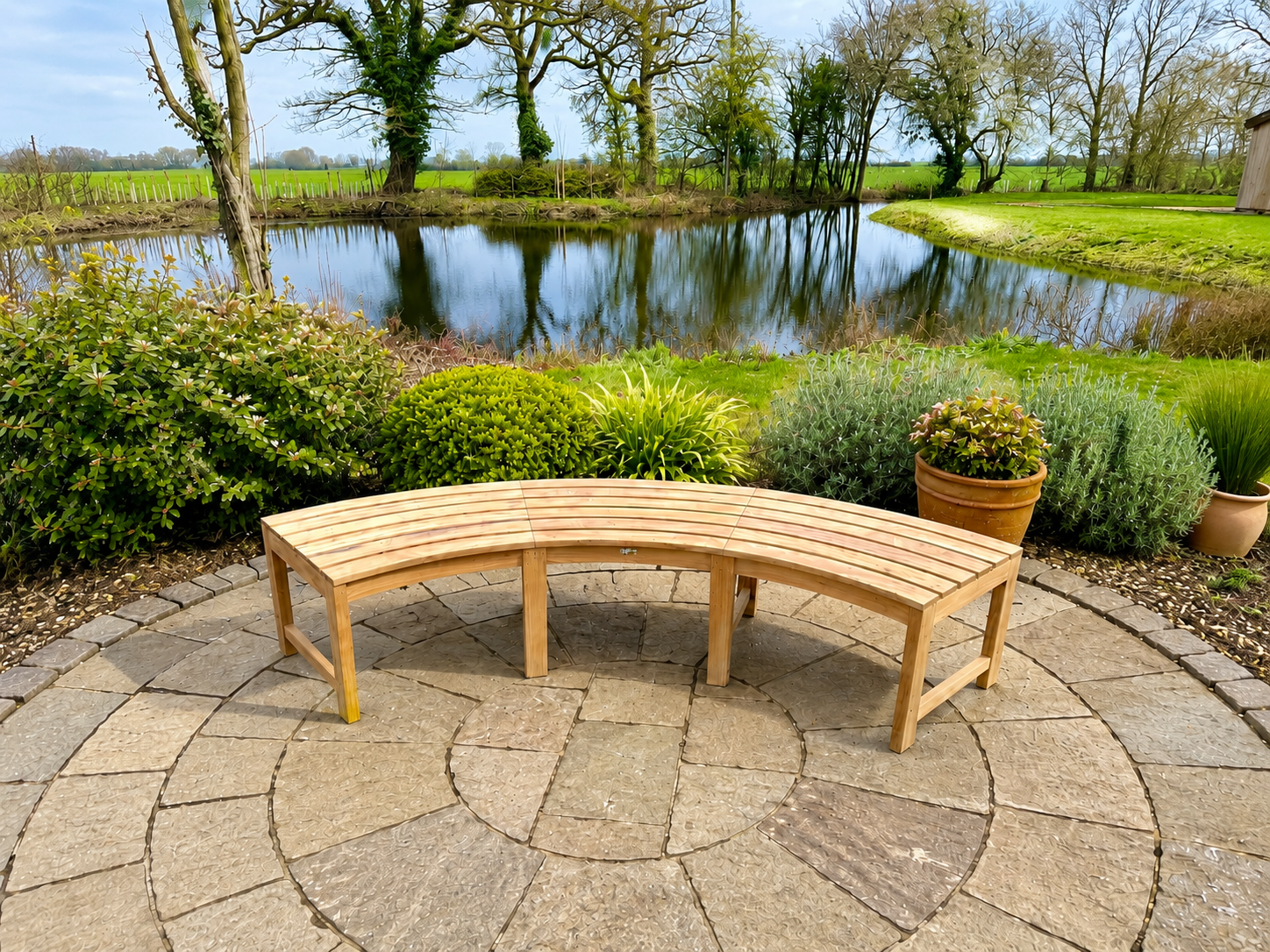 Curved Backless Bench | FSC® Certified