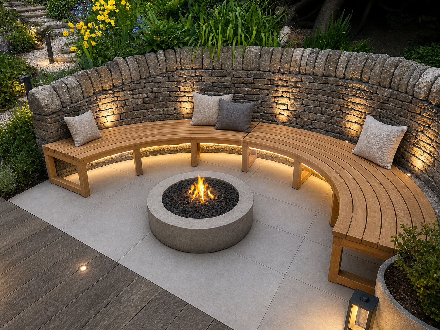 Curved Backless Bench | FSC® Certified