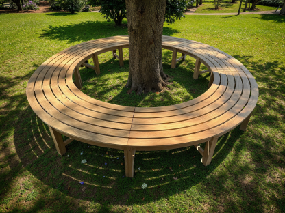 Curved Backless Bench | FSC® Certified-Garden Furniture Centre-MidRange,Backless,Showroom exdis,Benches,Outdoor Furniture,FSC®,Teak Benches Benches,Tree Benches,Curved Benches-{collection_title}