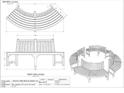 Medium Circular Tree Bench
