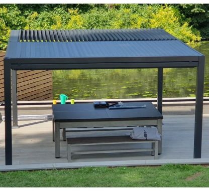Outdoor Games Diner Table - Tan & White