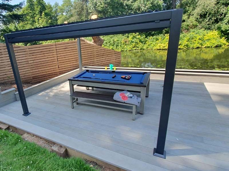 Galaxy Gazebo | 3 X 3M-Garden Furniture Centre-HighRange,Free Standing,Gazebos,The Galaxy Gazebo Range,Metal Gazebos,Galaxy Louvered Roof Gazebo Range,Galaxy Gazebo Range Ranges,Ranges,Spring & Summer Sale,Autumn & Winter Sale,Galaxy Range Gazebos,Sale-{collection_title}