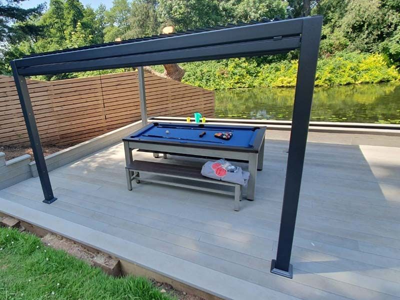 Galaxy Gazebo | 3 X 3.6M-Garden Furniture Centre-HighRange,Free Standing,Gazebos,The Galaxy Gazebo Range,Metal Gazebos,Galaxy Louvered Roof Gazebo Range,Galaxy Gazebo Range Ranges,Ranges,Galaxy Range Gazebos,Sale-{collection_title}