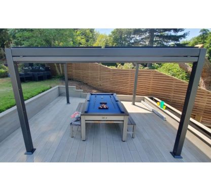 Outdoor Games Diner Table - Tan & White