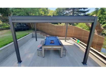 Outdoor Games Diner Table - Tan & White