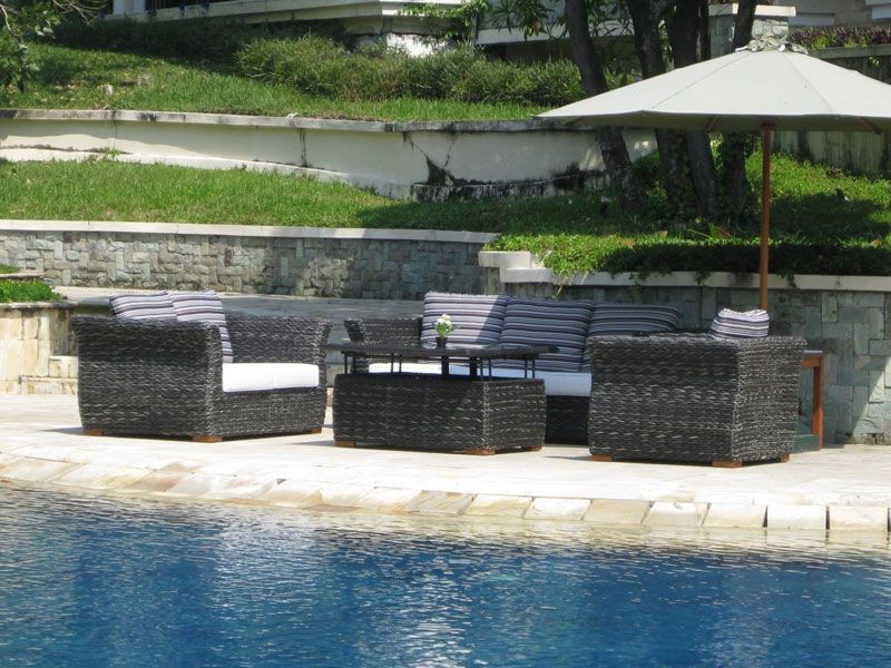 Midnight Montana Large Sofa Suite-Garden Furniture Centre-HighRange,Outdoor Lounging,Rattan,Outdoor Furniture,Rattan Furniture,Montana Range,Lounge Suites & Sets-{collection_title}