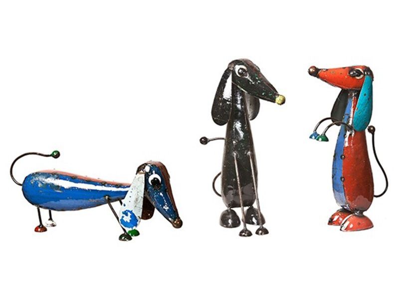 Dash Trio (Set of 3)-Garden Furniture Centre-48Hour Dispatch,LowRange,Ornaments,Ranges,Animal Garden Ornaments,Think Outside Range,Metal Garden Ornaments,Think Outside Range Ranges,Ornaments Accessories,Accessories-{collection_title}