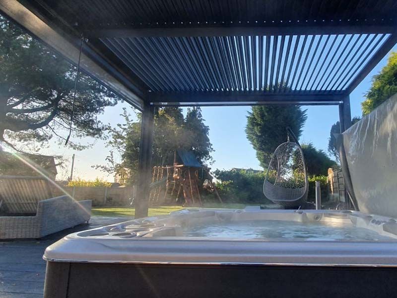 Galaxy Gazebo | 3 X 3.6M-Garden Furniture Centre-HighRange,Free Standing,Gazebos,The Galaxy Gazebo Range,Metal Gazebos,Galaxy Louvered Roof Gazebo Range,Galaxy Gazebo Range Ranges,Ranges,Galaxy Range Gazebos,Sale-{collection_title}