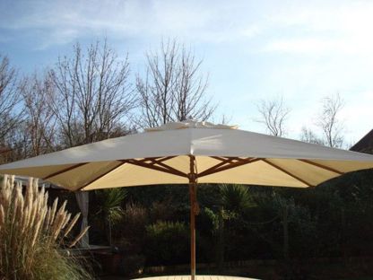 Diamond Teak Parasol | 3M X 2M Rectangular