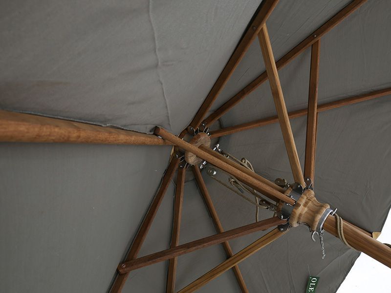 Diamond Teak Parasol 3.5m Diameter