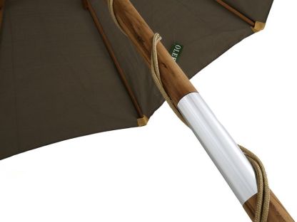 Diamond Teak Parasol 3.5m Diameter