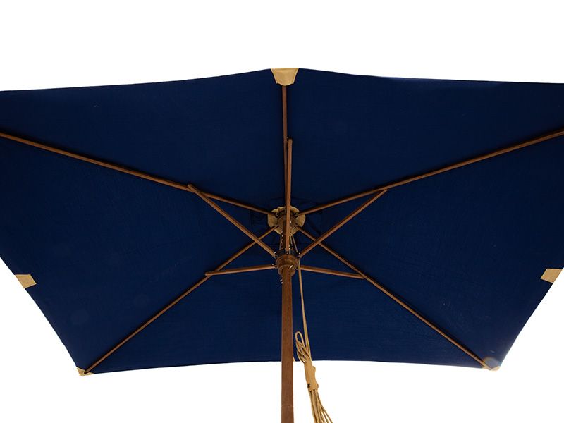 Diamond Teak Parasol | 3M X 2M Rectangular