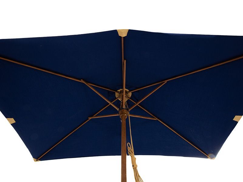 Diamond Teak Parasol | 3M X 2M Rectangular