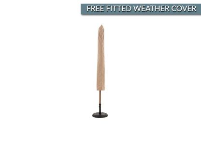Diamond Teak Parasol | 3M X 2M Rectangular