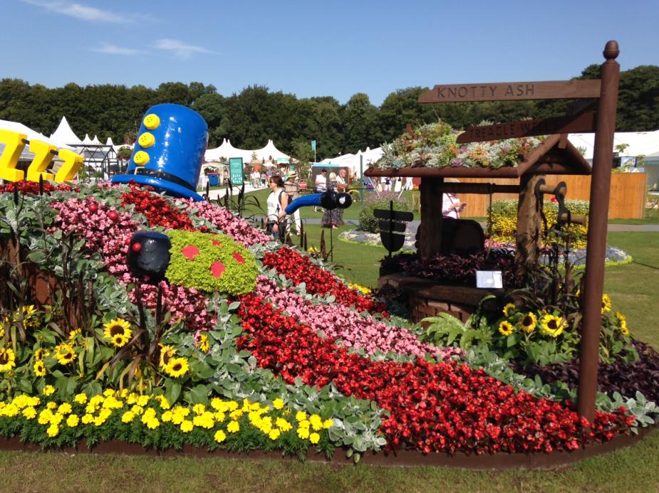Ken Dodd themed garden at Tatton Park