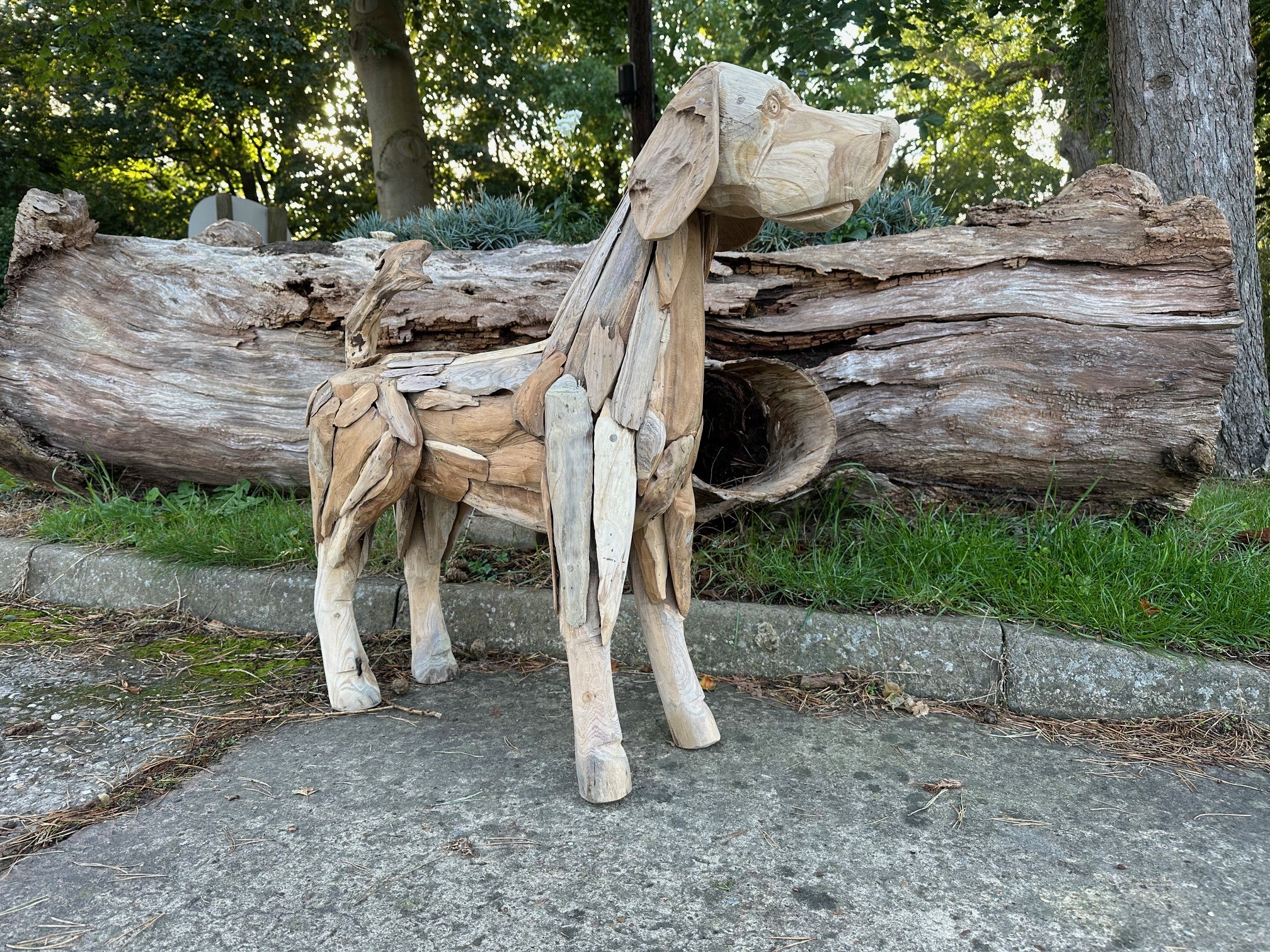 Russell The Wooden Dog -Garden Furniture Centre--{collection_title}