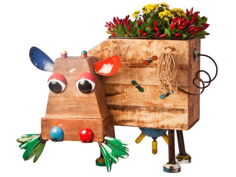 Dolly P Planter-Garden Furniture Centre-48Hour Dispatch,LowRange,Under 100,Ornaments,Accessories,Ranges,Animal Garden Ornaments,Think Outside Range,Metal Garden Ornaments,Wooden Garden Ornaments,Garden Planters,Think Outside Range Ranges,Gifts,Ornaments Accessories-{collection_title}