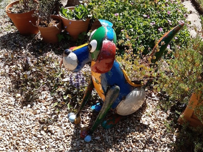 Dynamo the Dog Planter-Garden Furniture Centre-48Hour Dispatch,LowRange,Ornaments Accessories,Ornaments,Accessories,Ranges,Animal Garden Ornaments,Think Outside Range,Metal Garden Ornaments,Garden Planters,Think Outside Range Ranges-{collection_title}