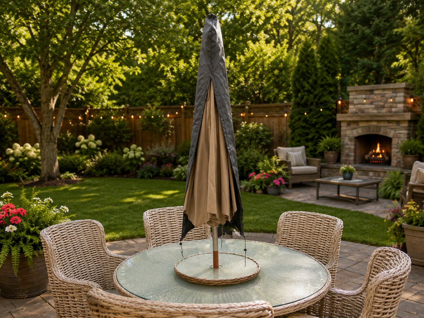 Breathable Parasol Weather Cover 