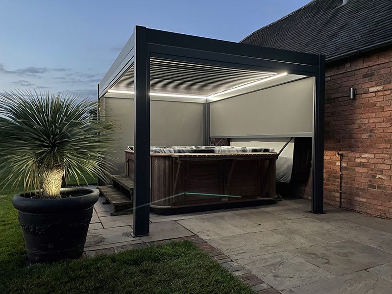 Eclipse 3 X 2.5m LED Motorised Pergola
