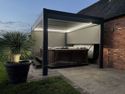 Eclipse 3 X 2.5m LED Motorised Pergola