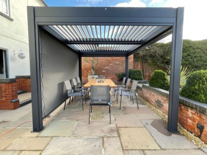 Eclipse 3 X 4m LED Motorised Pergola | Free Standing