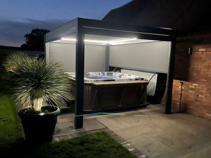 Eclipse 3 X 4m LED Motorised Pergola | Free Standing