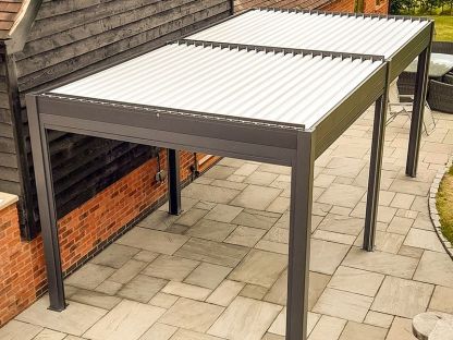 Eclipse 5 X 3m LED Motorised Pergola | Wall Mounted 