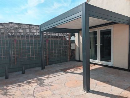Eclipse 3.6 X 3m LED Motorised Pergola | Wall Mounted