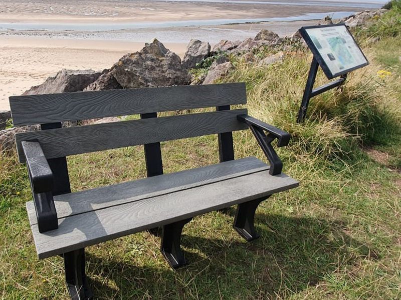 Eco Park Bench Arms 1.5m-Garden Furniture Centre-MidInstock,instock,MidRange,Active,park benches,Benches,Outdoor Furniture,Eco Bench Range,Recycled Eco-Benches,Memorial Benches-{collection_title}