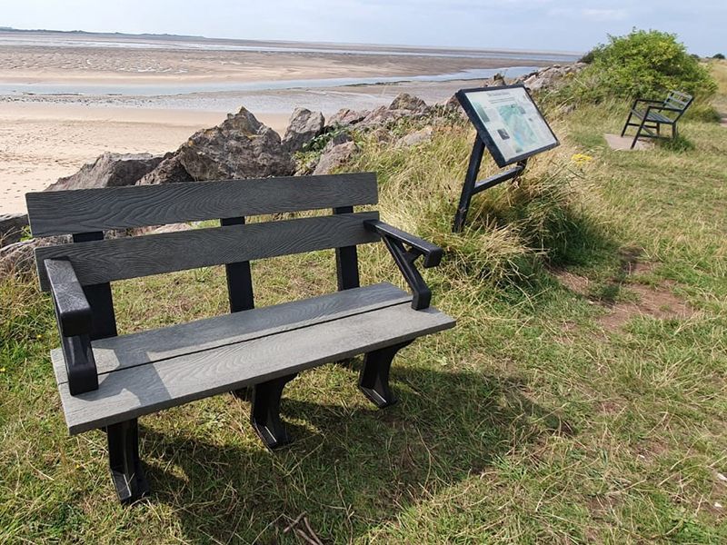 Eco Park Bench Arms 1.5m-Garden Furniture Centre-MidInstock,instock,MidRange,Active,park benches,Benches,Outdoor Furniture,Eco Bench Range,Recycled Eco-Benches,Memorial Benches-{collection_title}