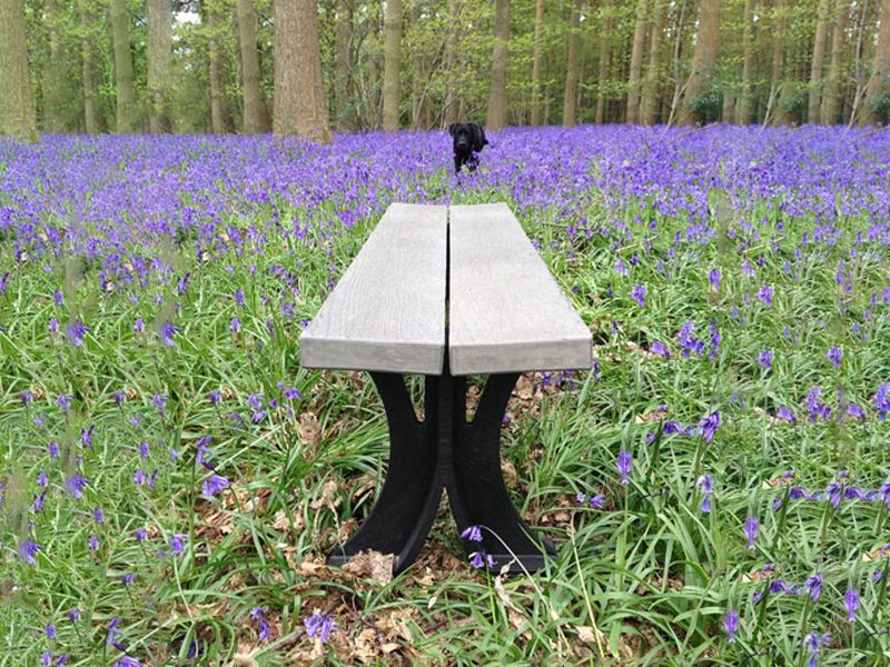 Eco 1.5m Backless Bench Grey-Garden Furniture Centre-LowRange,Backless,Benches,Eco Bench Range,Recycled Eco-Benches-{collection_title}