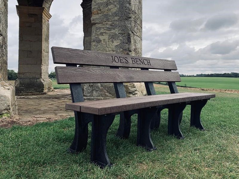 Eco Park Bench 1.5m-Garden Furniture Centre-MidInstock,instock,MidRange,Active,park benches,Benches,Outdoor Furniture,Eco Bench Range,Recycled Eco-Benches,Memorial Benches-{collection_title}