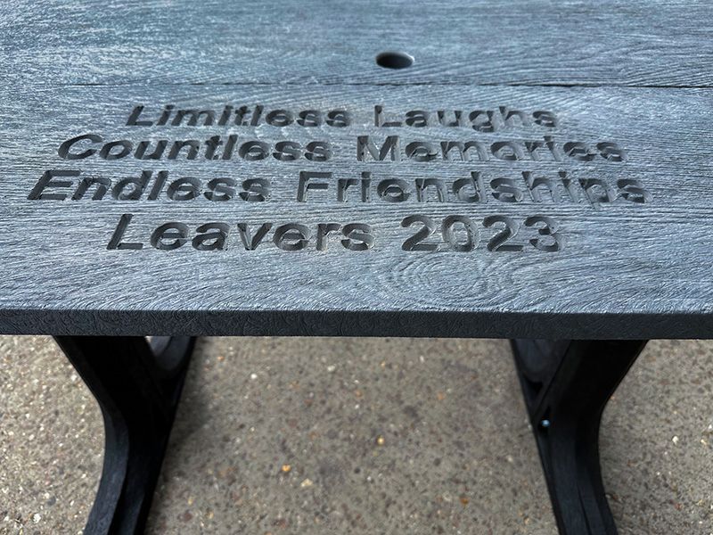 Eco Picnic Table 1.2m-Garden Furniture Centre-MidInstock,instock,MidRange,Benches,Outdoor Furniture,Picnic Tables,Eco Bench Range,Recycled Eco-Benches-{collection_title}