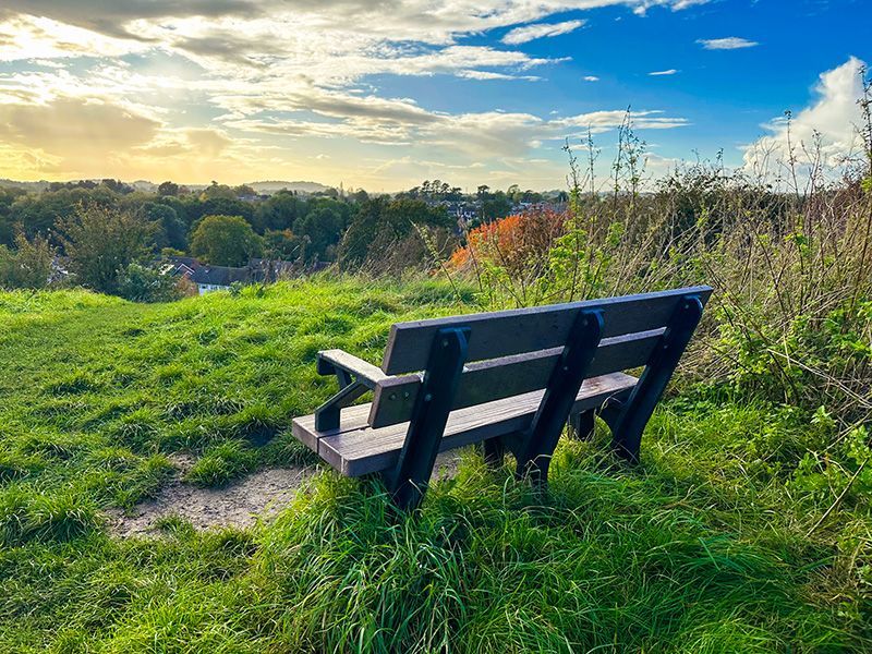 Eco Park Bench Arms 1.3m-Garden Furniture Centre-MidInstock,instock,MidRange,Active,park benches,Benches,Outdoor Furniture,Eco Bench Range,Recycled Eco-Benches,Memorial Benches-{collection_title}