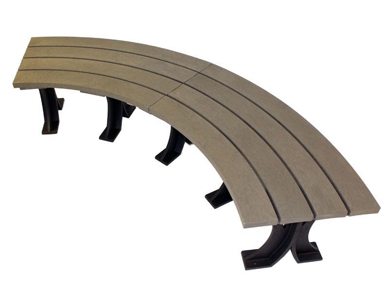 Eco Curved Backless Bench