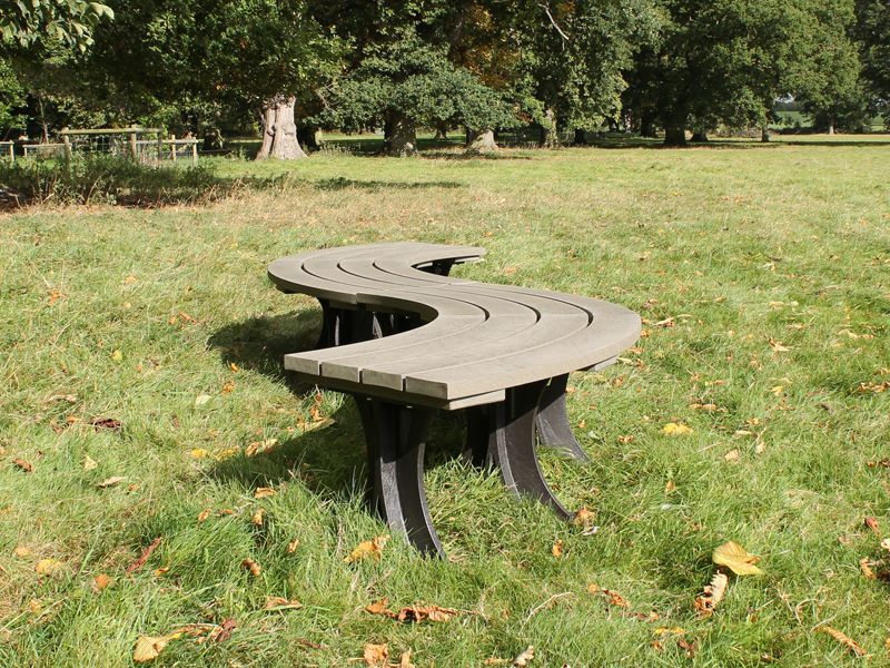 Eco Curved Backless Bench
