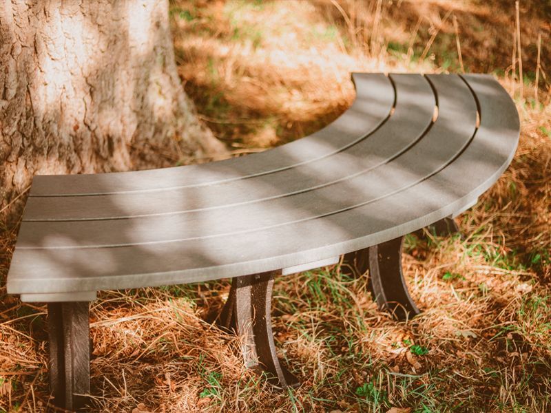 Eco Curved Backless Bench-Garden Furniture Centre-MidInstock,instock,MidRange,Backless,Benches,Outdoor Furniture,Eco Bench Range,Recycled Eco-Benches,Tree Benches,Curved Benches,Sale-{collection_title}