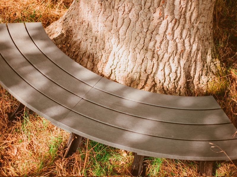 Eco Curved Backless Bench-Garden Furniture Centre-MidInstock,instock,MidRange,Backless,Benches,Outdoor Furniture,Eco Bench Range,Recycled Eco-Benches,Tree Benches,Curved Benches,Sale-{collection_title}