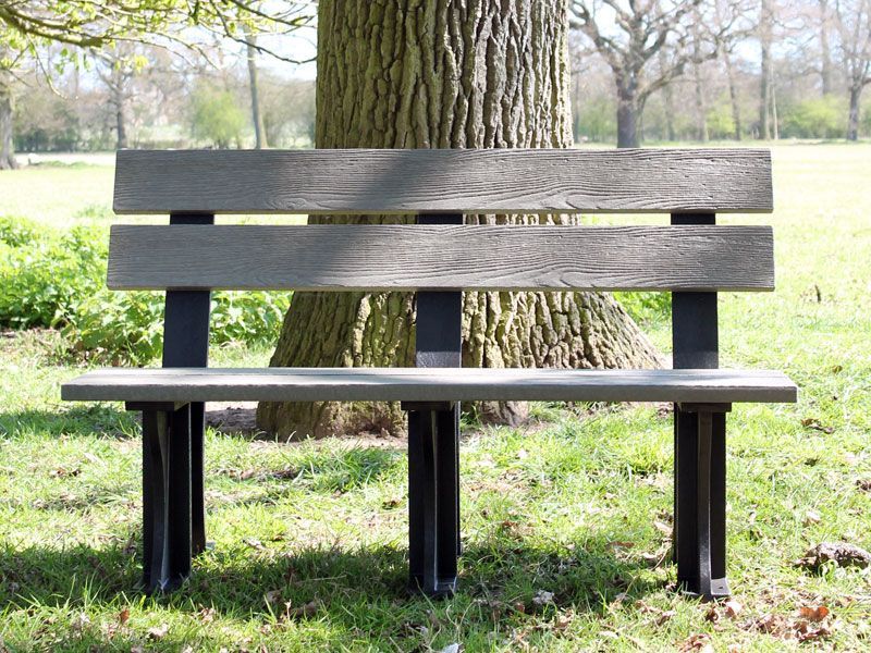 Eco Park Bench 1.3m-Garden Furniture Centre-MidInstock,instock,MidRange,Active,park benches,Benches,Outdoor Furniture,Eco Bench Range,Recycled Eco-Benches,Memorial Benches-{collection_title}