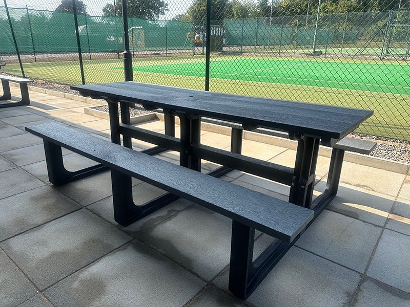 Eco Picnic Table 2.4m -Garden Furniture Centre-HighRange,Benches,Outdoor Furniture,Picnic Tables,Eco Bench Range,Recycled Eco-Benches-{collection_title}