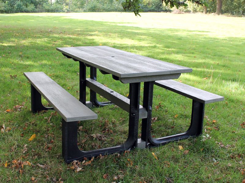 Eco Picnic Table 1.8m-Garden Furniture Centre-MidInstock,instock,MidRange,Benches,Outdoor Furniture,Picnic Tables,Eco Bench Range,Recycled Eco-Benches-{collection_title}
