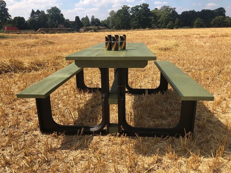 Eco Picnic Table 1.2m-Garden Furniture Centre-MidInstock,instock,MidRange,Benches,Outdoor Furniture,Picnic Tables,Eco Bench Range,Recycled Eco-Benches-{collection_title}