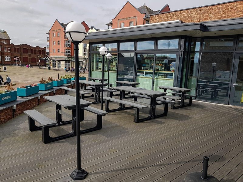 Eco Picnic Table 1.2m-Garden Furniture Centre-MidInstock,instock,MidRange,Benches,Outdoor Furniture,Picnic Tables,Eco Bench Range,Recycled Eco-Benches-{collection_title}