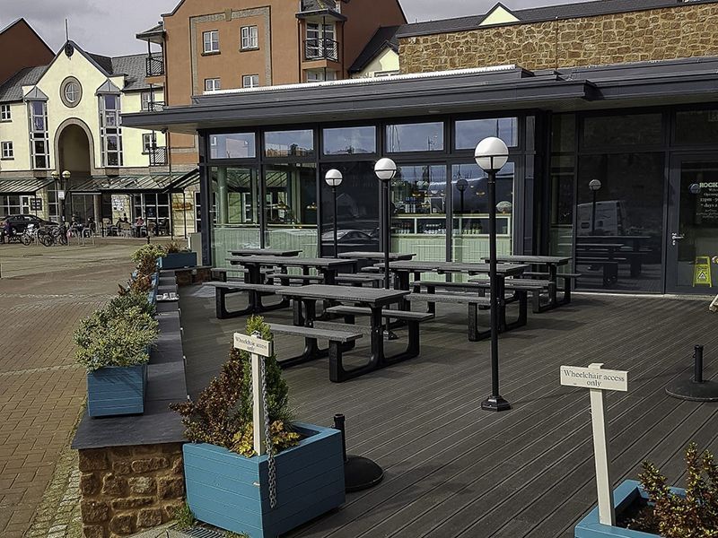 Eco Picnic Table 2.4m -Garden Furniture Centre-HighRange,Benches,Outdoor Furniture,Picnic Tables,Eco Bench Range,Recycled Eco-Benches-{collection_title}