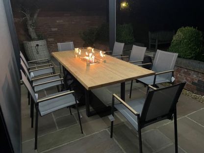 Edge Teak 8 Chair Set | FSC® Certified