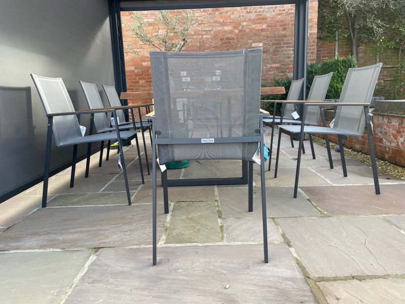 Edge Teak 8 Chair Set | FSC® Certified-Garden Furniture Centre-HighRange,Metal,Tables,Dining Set,Teak Garden Furniture,Metal Furniture,Outdoor Dining,Outdoor Furniture,FSC®-{collection_title}