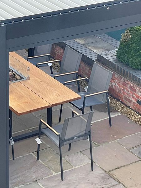 Edge Teak 8 Chair Set | FSC® Certified-Garden Furniture Centre-HighRange,Metal,Tables,Dining Set,Teak Garden Furniture,Metal Furniture,Outdoor Dining,Outdoor Furniture,FSC®-{collection_title}