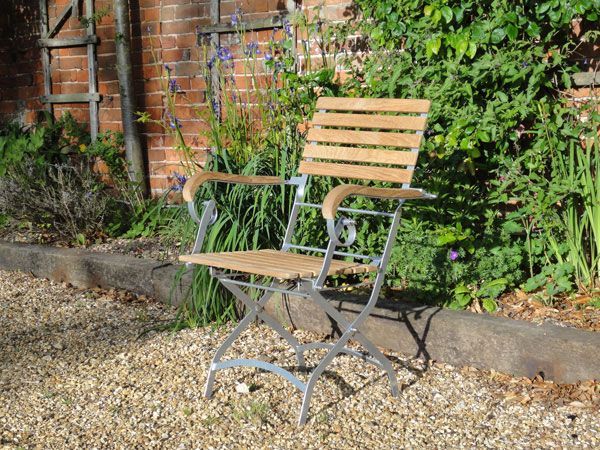 Clarence Folding Armchair | FSC® Certified-Garden Furniture Centre-LowRange,Outdoor Dining,Dining Chair,Outdoor Furniture,Teak Garden Furniture,FSC®,Balcony & Duo Sets,Teak,Teak Chairs-{collection_title}