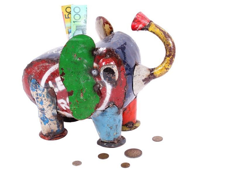 Ellie Money Bank -Garden Furniture Centre-48Hour Dispatch,LowRange,Under 100,Ornaments,Ranges,Animal Garden Ornaments,Think Outside Range,Metal Garden Ornaments,Think Outside Range Ranges,Gifts,Ornaments Accessories,Accessories-{collection_title}
